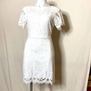 MSLG Gorgeous white lace dress